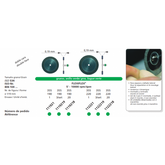 DFS FLEXIFLEX Diamond Disc Unmounted