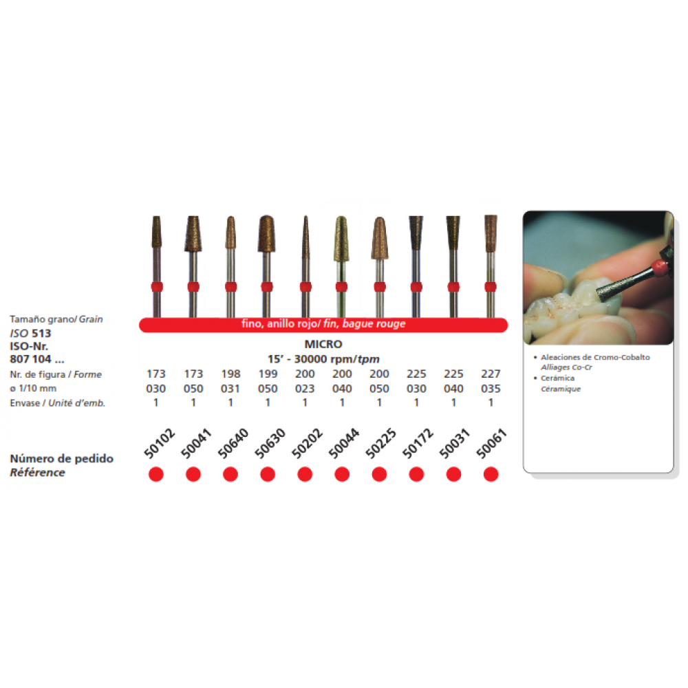 DFS SIDIA MICRO Sintered Diamond Fine Coarse Grit 2.3mm