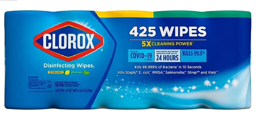 Clorox Desinfecting Wipes 5 pack