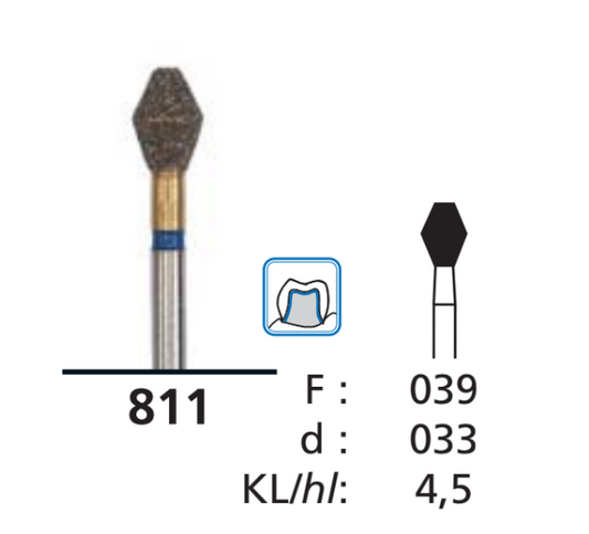 DFS ODON FG Piranha Medium Coarse Grit 3.3mm