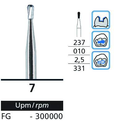 DFS ODON Carbide 7 FG Short Extra Coarse Grit 0.8mm