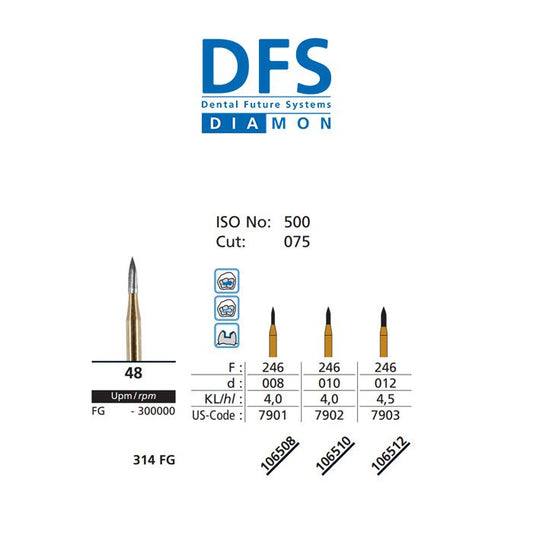 DFS ODON Carbide Finisher 48 FG Extra Coarse Grit 1.0mm