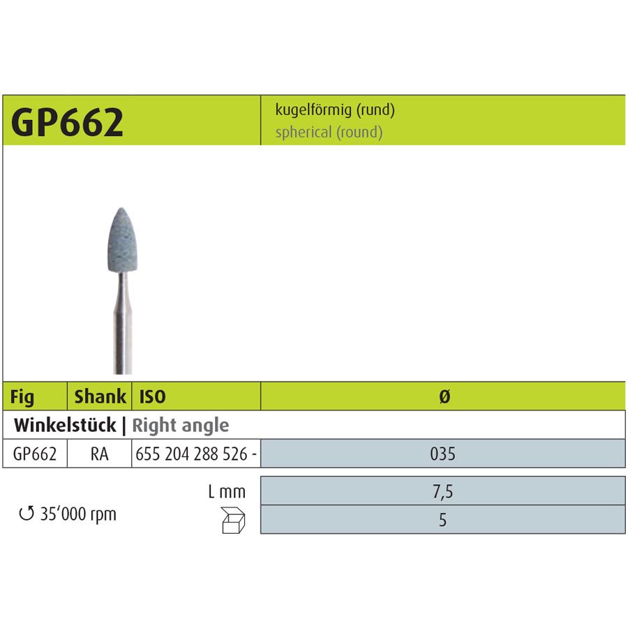 JOTA Disilicate Abrasive RA Glaze Prep GP662.035RAi