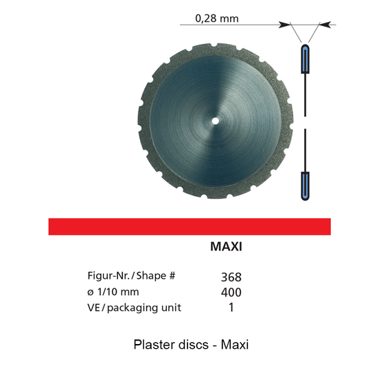 DFS PLASTER DISC HIGH TECH Fine Coarse Grit 35mm