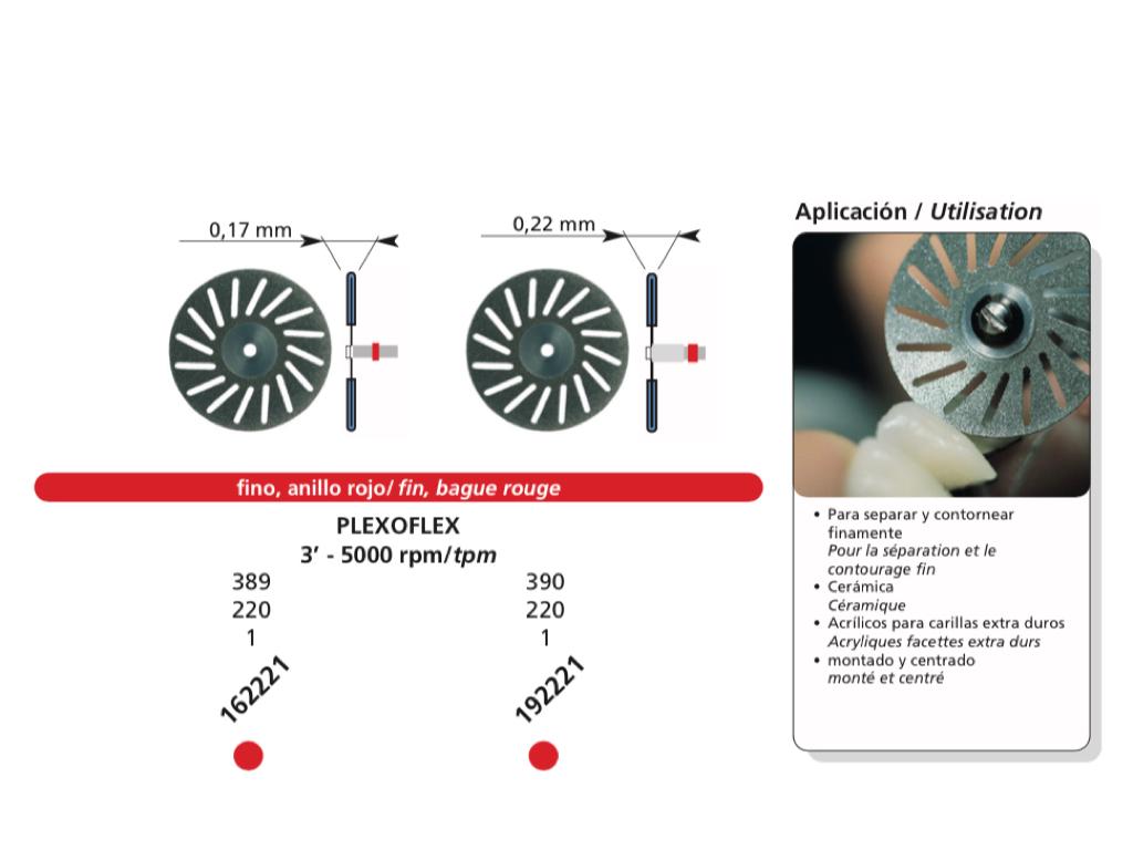 DFS PLEXOFLEX Diamond Disc Mounted Fine Coarse Grit 22mm